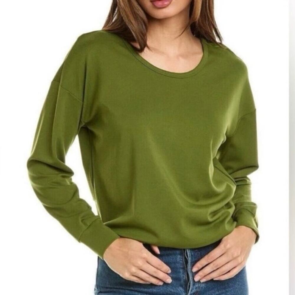 CAbi Size S Turnaround Tee Shirt Top Green Style 6334